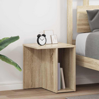 vidaXL End Table 2 pcs Sonoma Oak 37 x 32 x 40 cm Engineered Wood