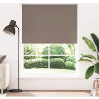 vidaXL Roller blind blackout 164.4x230 cm Fabric Width 160 cm coffee