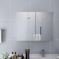 vidaXL Bathroom Mirror Cabinet White 80x15x60 cm MDF