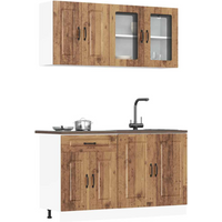 vidaXL 4 Piece Kitchen Cabinet Set Kalmar Old Wood Engineered Wood
