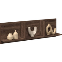 vidaXL Wall Cabinet 100x16.5x30 cm Brown Oak Engineered Wood