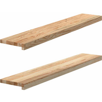 vidaXL Window Sills 2 pcs Untreated 110x20x2 cm Solid Wood Oak