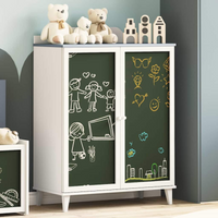 vidaXL Cabinet with Two Doors and Chalkboard Front ROROS