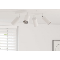 vidaXL Ceiling Spotlight with Spotlights White 26 x 26 x 16 cm Metal