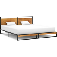 vidaXL Bed Frame without Mattress Metal 180x200 cm Super King