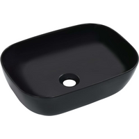 vidaXL Wash Basin 45.5x32x13 cm Ceramic Black
