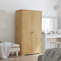 vidaXL Wardrobe BODO Honey Brown 53.5 x 99 x 173 cm Engineered Wood