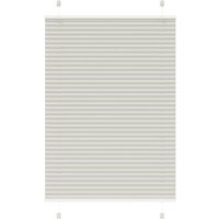 vidaXL Pleated Blind Light Grey 100x100 cm Fabric Width 99.4 cm Polyester