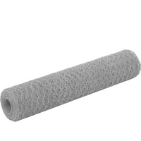 vidaXL Chicken Wire Fence Steel with PVC Coating 25x0.75 m Grey