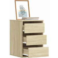 vidaXL Corner Chest of Drawers Sonoma Oak 40x41x58 cm Engineered Wood