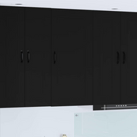 vidaXL Kitchen Cabinet Kalmar Black 50 x 31 x 100 cm Engineered Wood