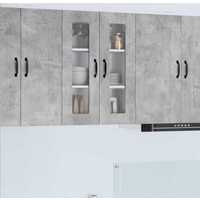 vidaXL Kitchen Cabinet Kalmar Concrete Grey 60 x 31 x 80 cm