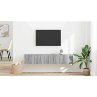 vidaXL TV Wall Cabinet 2 pcs Grey Sonoma 78.5 x 31 x 29.5 cm