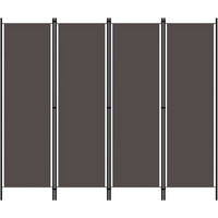 vidaXL 4-Panel Room Divider Anthracite 200x180 cm