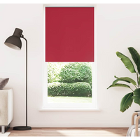 vidaXL Roller blind blackout 104.4x230 cm Fabric Width 100 cm red