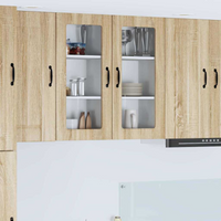 vidaXL Kitchen Cabinet 2 pcs Sonoma Oak 40 x 31 x 80 cm