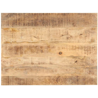vidaXL Table Top Solid Mango Wood 25-27 mm 90x60 cm