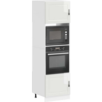 vidaXL Oven Cabinets 2 pcs Porto Gloss White Engineered Wood