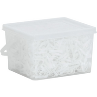 vidaXL Braiding Bands for Horse 2500 pcs White Silicone