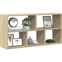 vidaXL Wall Shelf Sonoma Oak 100x25x50 cm Engineered Wood