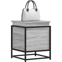 vidaXL Storage Box with Lid Grey Sonoma 40x40x51.5 cm Engineered Wood