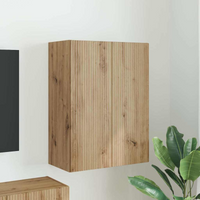 vidaXL TV Wall Cabinet Artisan Oak 59.5 x 31 x 80 cm Engineered Wood