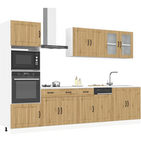 vidaXL 7 Piece Kitchen Cabinet Set Kalmar Artisan Oak Engineered Wood