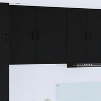 vidaXL Kitchen Cabinet Black 50 x 31 x 80 cm Engineered Wood