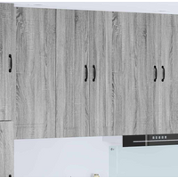 vidaXL Kitchen Cabinet Grey Sonoma 60 x 31 x 100 cm Engineered Wood