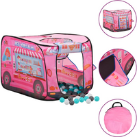 vidaXL Children Play Tent with 250 Balls Pink 70x112x70 cm