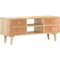 vidaXL TV Cabinet 110x30x45 cm Solid Mango Wood