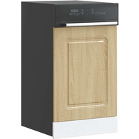 vidaXL Dishwasher Panel Kalmar Sonoma Oak 45x1.5x67 cm Engineered Wood