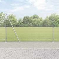 vidaXL Fence Post Silver 50 x 1.4 m (12 x 12 mm mesh) Steel