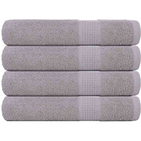 vidaXL Towels "FROGN" 4 pcs Grey 100x200 cm 360 gsm