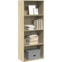 vidaXL Bookcase Sonoma Oak 60x30x152 cm Engineered Wood