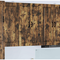 vidaXL Kitchen Cabinet Smoked Oak 30 x 31 x 100 cm Engineered Wood