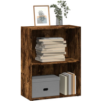 vidaXL Bookcase Smoked Oak 60x30x77 cm Engineered Wood