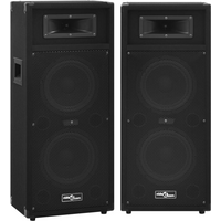 vidaXL Professional Passive Hifi Stage Speakers 2 pcs 1000 W Black