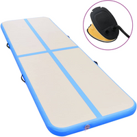 Inflatable Gymnastics Mat with Pump 600x100x10 cm PVC
