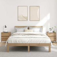 vidaXL Bedside Cabinets 2 pcs Artisan Oak 40x35x50 cm Engineered Wood