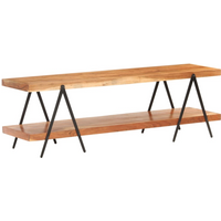 vidaXL TV Cabinet 160x40x50 cm Solid Acacia Wood