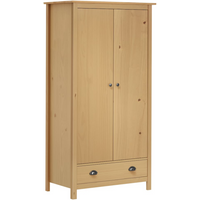 vidaXL 2-Door Wardrobe Hill 89x50x170 cm Solid Pine Wood