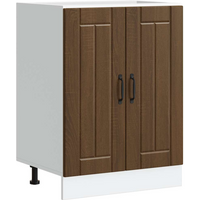 vidaXL Sink Base Cabinet Lucca Brown Oak Engineered Wood
