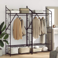 vidaXL Open Wardrobe Plain 2 pcs 78 x 36 x 158 cm