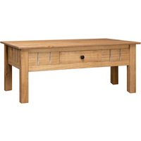 vidaXL Coffee Table 100x60x43.5 cm Solid Pine Wood Panama Range