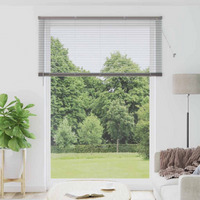 vidaXL Venetian Blinds Height Adjustable Silver 220 x 160 cm Aluminium
