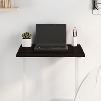 vidaXL Table Top Dark Brown 60x40x2 cm Treated Solid Wood Oak
