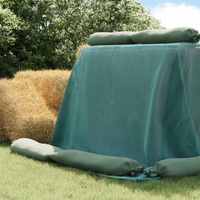 vidaXL Silo Cover Green 6 x 5 m HDPE