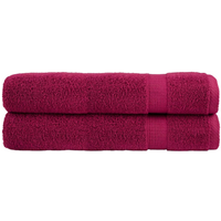 vidaXL Premium Towels "SOLUND" 2 pcs Bordeaux 100x200 cm 600 gsm