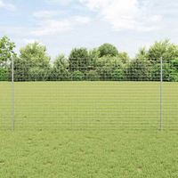 vidaXL Fence Post 44 pcs Silver 160 cm Steel